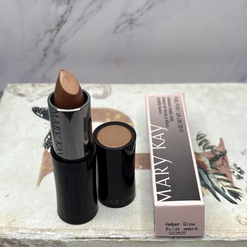 Mary Kay AMBER GLOW Creme Lipstick 022825 New Discontinued 0.13 oz